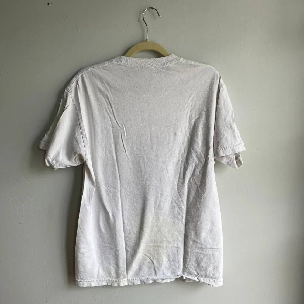 Burning Cart Society Golf T-Shirt – Alstyle Classic Blank – White – Size M - Picture 4 of 4